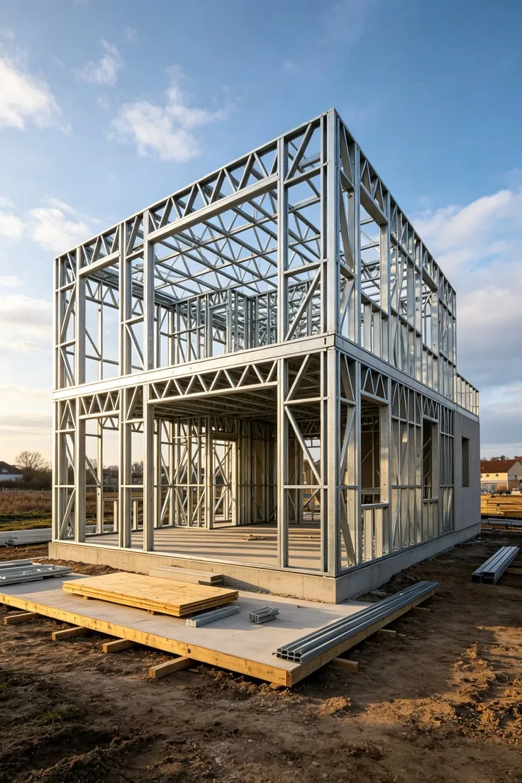 Estructura modular en montaje